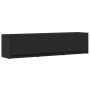 Mueble de TV con LED madera de ingeniería negro 165x34x40 cm von , TV-Möbel - Ref: Foro24-852251, Preis: 112,49 €, Rabatt: %