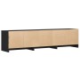 Mueble de TV con LED madera de ingeniería negro 165x34x40 cm von , TV-Möbel - Ref: Foro24-852251, Preis: 112,49 €, Rabatt: %