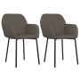 Sillas de comedor 2 uds terciopelo gris claro de , Sillas de comedor - Ref: Foro24-347648, Precio: 97,19 €, Descuento: %