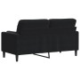 Sofá de 2 plazas con cojines terciopelo negro 140 cm von , Sofas - Ref: Foro24-3278224, Preis: 206,44 €, Rabatt: %