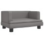 Cama para perros de cuero sintético gris 60x40x30 cm by , Beds for dogs - Ref: Foro24-171916, Price: 60,42 €, Discount: %