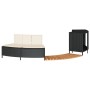 Borde bañera hidromasaje madera acacia y ratán sintético negro by , Pool and spa accessories - Ref: Foro24-365612, Price: 256...