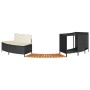 Borde bañera hidromasaje madera acacia y ratán sintético negro by , Pool and spa accessories - Ref: Foro24-365612, Price: 256...
