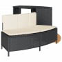 Borde bañera hidromasaje madera acacia y ratán sintético negro by , Pool and spa accessories - Ref: Foro24-365612, Price: 256...