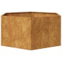 Jardinera hexagonal 104x90x45 cm acero desgastado von , Töpfe und Pflanzgefäße - Ref: Foro24-851135, Preis: 76,92 €, Rabatt: %