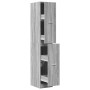 Armario botiquín madera ingeniería gris Sonoma 30x41x174,5 cm by , Lockers and storage cabinets - Ref: Foro24-3309632, Price:...