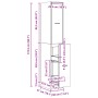 Armario botiquín madera ingeniería gris Sonoma 30x41x174,5 cm by , Lockers and storage cabinets - Ref: Foro24-3309632, Price:...