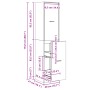 Armario botiquín madera ingeniería roble artisian 40x41x174,5cm by , Lockers and storage cabinets - Ref: Foro24-3309653, Pric...