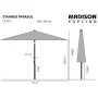 Madison Sombrilla de jardín Denia gris 200x200 cm von , Sonnenschirme - Ref: Foro24-447151, Preis: 128,30 €, Rabatt: %