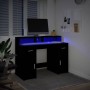 Escritorio con luz LED madera ingeniería negro 120x55x91 cm von , Schreibtische - Ref: Foro24-3309412, Preis: 228,41 €, Rabat...