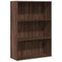 Estantería de madera de ingeniería marrón roble 80x30x114 cm de , Librerías y estanterías - Ref: Foro24-857937, Precio: 57,66...