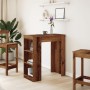 Mesa alta con estantes madera envejecida 95x47x103,5 cm von , Küchen- und Esstische - Ref: Foro24-854389, Preis: 81,90 €, Rab...