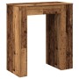 Mesa alta con estantes madera envejecida 95x47x103,5 cm von , Küchen- und Esstische - Ref: Foro24-854389, Preis: 81,90 €, Rab...