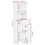 Aparador de madera maciza acacia 38x34x160 cm von , Schließfächer und Lagerschränke - Ref: Foro24-377545, Preis: 132,85 €, Ra...
