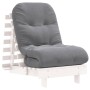 Futón sofá cama con colchón madera maciza blanco 60x206x11 cm von , Futones - Ref: Foro24-846747, Preis: 181,61 €, Rabatt: %