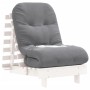 Futón sofá cama con colchón madera maciza blanco 60x206x11 cm von , Futones - Ref: Foro24-846747, Preis: 181,61 €, Rabatt: %
