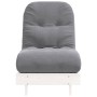 Futón sofá cama con colchón madera maciza blanco 60x206x11 cm von , Futones - Ref: Foro24-846747, Preis: 181,61 €, Rabatt: %
