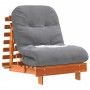 Futón sofá cama con colchón madera maciza marrón 70x206x11 cm by , Futones - Ref: Foro24-846753, Price: 196,89 €, Discount: %
