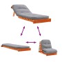 Futón sofá cama con colchón madera maciza marrón 70x206x11 cm by , Futones - Ref: Foro24-846753, Price: 196,89 €, Discount: %
