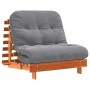 Futón sofá cama con colchón madera maciza marrón 80x206x11 cm von , Futones - Ref: Foro24-846758, Preis: 223,61 €, Rabatt: %