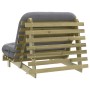 Futón sofá cama con colchón madera impregnada pino 100x206x11cm by , Futones - Ref: Foro24-846770, Price: 250,19 €, Discount: %