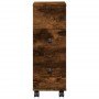 Armario de baño estrecho con ruedas madera roble ahumado von , Schließfächer und Lagerschränke - Ref: Foro24-855236, Preis: 5...