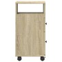 Armario de baño estrecho con ruedas madera roble Sonoma by , Lockers and storage cabinets - Ref: Foro24-855234, Price: 54,52 ...
