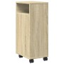 Armario de baño estrecho con ruedas madera roble Sonoma by , Lockers and storage cabinets - Ref: Foro24-855234, Price: 54,52 ...