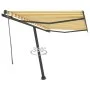 Automatische Standmarkise gelb und weiß 300x250 cm von vidaXL, Markisen - Ref: Foro24-3069708, Preis: 421,69 €, Rabatt: %