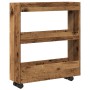 Carro de almacenaje estrecho 3 niveles madera envejecida von , Küchen- und Speisewagen - Ref: Foro24-855248, Preis: 54,62 €, ...