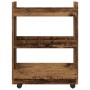 Carro de almacenaje estrecho 3 niveles madera envejecida von , Küchen- und Speisewagen - Ref: Foro24-855257, Preis: 53,53 €, ...