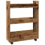Carro de almacenaje estrecho 3 niveles madera envejecida von , Küchen- und Speisewagen - Ref: Foro24-855257, Preis: 53,53 €, ...