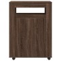 Armario de baño estrecho con ruedas madera marrón roble by , Lockers and storage cabinets - Ref: Foro24-855274, Price: 99,05 ...