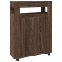 Armario de baño estrecho con ruedas madera marrón roble by , Lockers and storage cabinets - Ref: Foro24-855274, Price: 99,05 ...