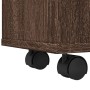 Armario de baño estrecho con ruedas madera marrón roble by , Lockers and storage cabinets - Ref: Foro24-855274, Price: 99,05 ...