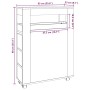 Armario de baño estrecho con ruedas madera marrón roble by , Lockers and storage cabinets - Ref: Foro24-855274, Price: 99,05 ...