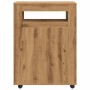 Armario de baño estrecho con ruedas madera roble artisian by , Lockers and storage cabinets - Ref: Foro24-855276, Price: 104,...