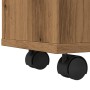 Armario de baño estrecho con ruedas madera roble artisian by , Lockers and storage cabinets - Ref: Foro24-855276, Price: 104,...