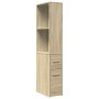 Armario de baño estrecho con ruedas madera roble Sonoma von , Schließfächer und Lagerschränke - Ref: Foro24-855297, Preis: 97...