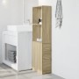 Armario de baño estrecho con ruedas madera roble Sonoma von , Schließfächer und Lagerschränke - Ref: Foro24-855297, Preis: 97...