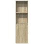 Armario de baño estrecho con ruedas madera roble Sonoma von , Schließfächer und Lagerschränke - Ref: Foro24-855297, Preis: 97...