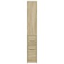 Armario de baño estrecho con ruedas madera roble Sonoma von , Schließfächer und Lagerschränke - Ref: Foro24-855297, Preis: 97...