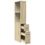 Armario de baño estrecho con ruedas madera roble Sonoma von , Schließfächer und Lagerschränke - Ref: Foro24-855297, Preis: 97...