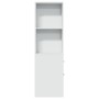 Armario de baño estrecho con ruedas madera de ingeniería blanco von , Schließfächer und Lagerschränke - Ref: Foro24-855295, P...