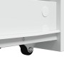 Armario de baño estrecho con ruedas madera de ingeniería blanco von , Schließfächer und Lagerschränke - Ref: Foro24-855295, P...