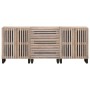 Aparador 3 piezas madera maciza de mango 60x34x75 cm by , Sideboards - Ref: Foro24-3217085, Price: 365,50 €, Discount: %