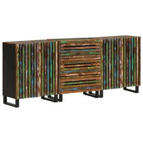Aparador 3 piezas madera maciza acacia 60x34x75 cm von , Sideboards - Ref: Foro24-3217087, Preis: 415,25 €, Rabatt: %