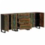 Aparador 3 piezas madera maciza acacia 60x34x75 cm de , Aparadores - Ref: Foro24-3217087, Precio: 423,09 €, Descuento: %