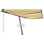 Toldo automático LED sensor de viento amarillo blanco 400x300cm by vidaXL, Awnings - Ref: Foro24-3069753, Price: 693,16 €, Di...