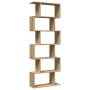Librería divisora 6 niveles madera roble artisan 70x24x193 cm by , Bookcases and shelves - Ref: Foro24-858092, Price: 96,00 €...